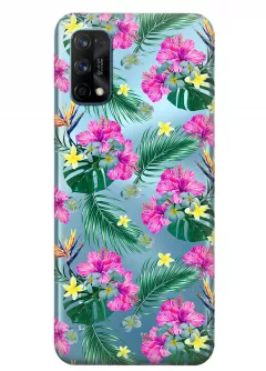 Чехол для Realme 7 Pro - Тропические цветы