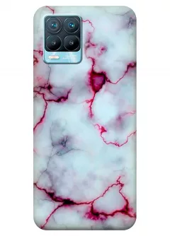 Чехол для Realme 8 Pro - Розовый мрамор