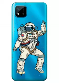 Чехол для Realme С20 - Веселый космонавт