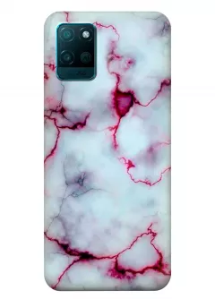 Чехол для Realme V11 - Розовый мрамор