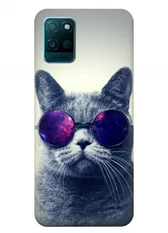 Чехол для Realme V11 - Кот в очках