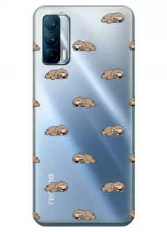 Чехол для Realme V15 - Спящие ленивцы