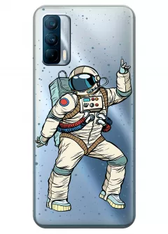 Чехол для Realme V15 - Веселый космонавт