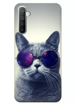 Чехол для Realme X2 - Кот в очках