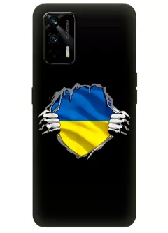 Чехол на Realme GT 5G для сильного духом народа Украины