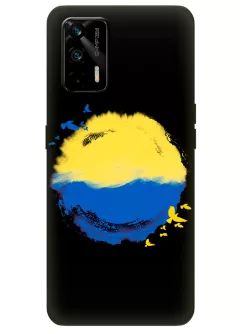 Чехол для Realme GT 5G с теплой картинкой - Любовь к Украине