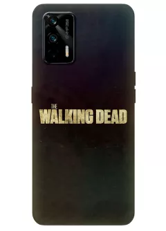 Чехол для Realme GT - Ходячие мертвецы The Walking Dead название крупным планом