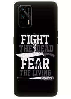 Чехол для Realme GT - Ходячие мертвецы The Walking Dead Fight the Dead Fear the Living 