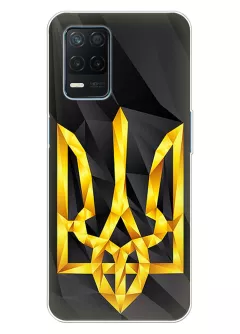 Чехол на Realme 8 5G с геометрическим гербом Украины