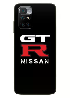 Наладка для Redmi Note 11 4G из силикона - Nissan Ниссан логотип GTR вектор-арт