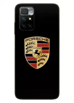 Редми Нот 11 4Дж чехол силиконовый - Porsche Порше Порш классический логотип крупным планом
