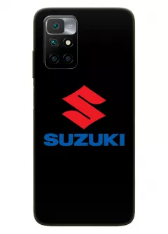 Редми Нот 11 4Дж чехол из силикона - Suzuki Сузукі классический логотип крупным планом и название вектор-арт