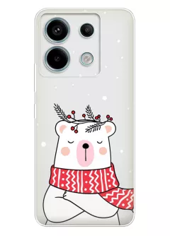 Чехол для Redmi Note 13 Pro 5G - Новогодний медведь