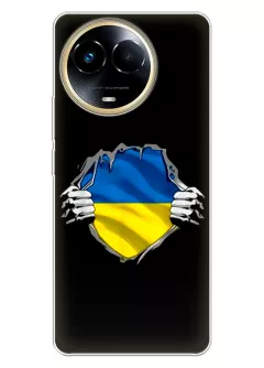 Чехол на Realme Narzo 60x для сильного духом народа Украины