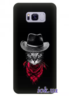 Чехол для Galaxy S8 - Кот в шляпе