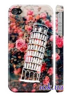 Чехол на iPhone 4/4S - Пизансткая Башня