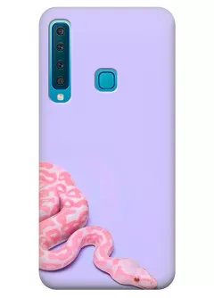 Чехол для Galaxy A9 2018 - Розовая змея