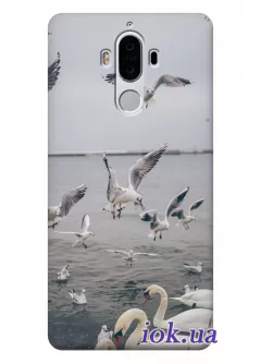 Чехол для Huawei Mate 9 - Чайки лебеди