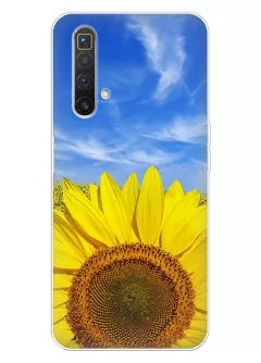 Красочный чехол на Realme X3 SuperZoom с цветком солнца - Подсолнух