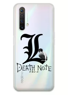 Realme X3 SuperZoom аниме чехол из прозрачного силикона - Death Note лого