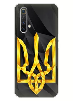 Чехол на Realme X3 SuperZoom с геометрическим гербом Украины