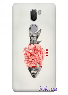 Чехол для Xiaomi Mi 5s Plus - Рыба с цветами