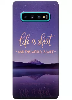 Чехол для Galaxy S10+ - Life is short