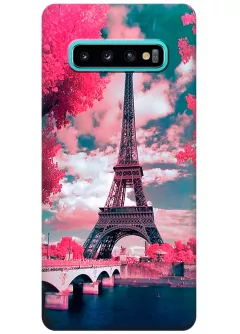 Чехол для Galaxy S10+ - Весенний Париж