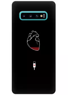Чехол для Galaxy S10+ - Уставшее сердце
