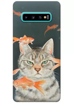 Чехол для Galaxy S10+ - Кошачье настроение