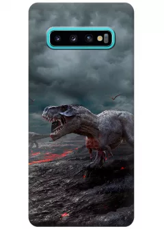 Чехол для Galaxy S10 - Динозавры