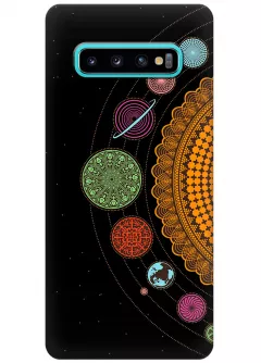 Чехол для Galaxy S10+ - Солнечная система