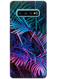 Чехол для Galaxy S10 - Palm leaves