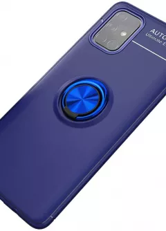 TPU чехол Deen ColorRing под магнитный держатель (opp) для Samsung Galaxy M31s, Синий / Синий