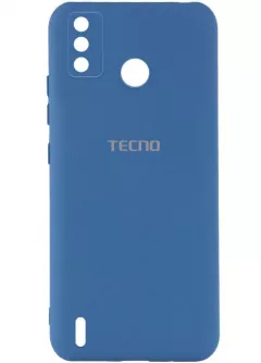 Чехол Silicone Cover My Color Full Camera (A) для TECNO Spark 6 Go, Синий / Navy blue