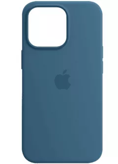Чехол Silicone case (AAA) full with Magsafe and Animation для Apple iPhone 13 Pro (6.1"), Синий / Blue Jay