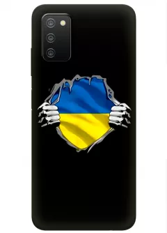 Чехол на Galaxy A03s для сильного духом народа Украины