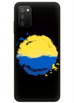 Чехол для Samsung A03s с теплой картинкой - Любовь к Украине