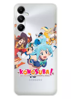 Samsung Galaxy A05s чехол из прозрачного силикона - KonoSuba Аква Мегумин Даркнесс