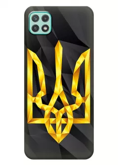 Чехол на Galaxy A22 5G с геометрическим гербом Украины