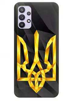 Чехол на Galaxy A32 5G с геометрическим гербом Украины