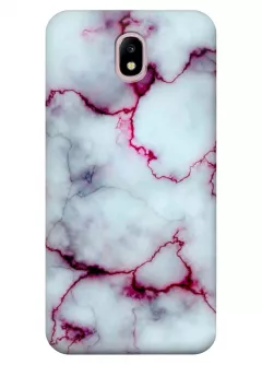 Чехол для Galaxy J5 2017 - Мрамор розовый