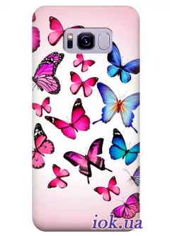 Чехол для Galaxy S8 - Бабочки