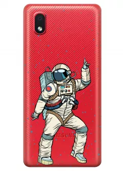 Чехол для Galaxy A01 Core - Веселый космонавт