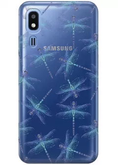 Чехол для Galaxy A2 Core - Голубые стрекозы