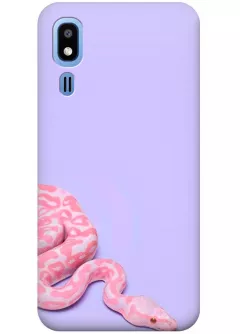 Чехол для Galaxy A2 Core - Розовая змея