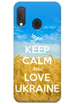 Чехол для Galaxy A20e - Love Ukraine