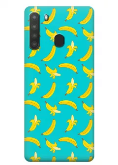 Чехол для Galaxy A21 - Бананы