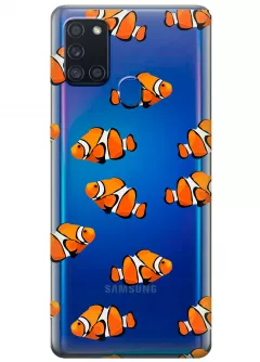 Чехол для Galaxy A21s - Рыбки