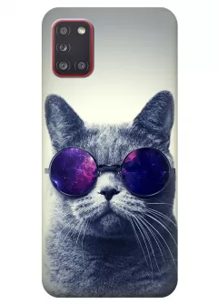 Чехол для Galaxy A31 - Кот в очках